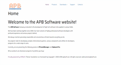 Desktop Screenshot of apbsoft.com