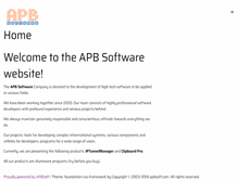 Tablet Screenshot of apbsoft.com